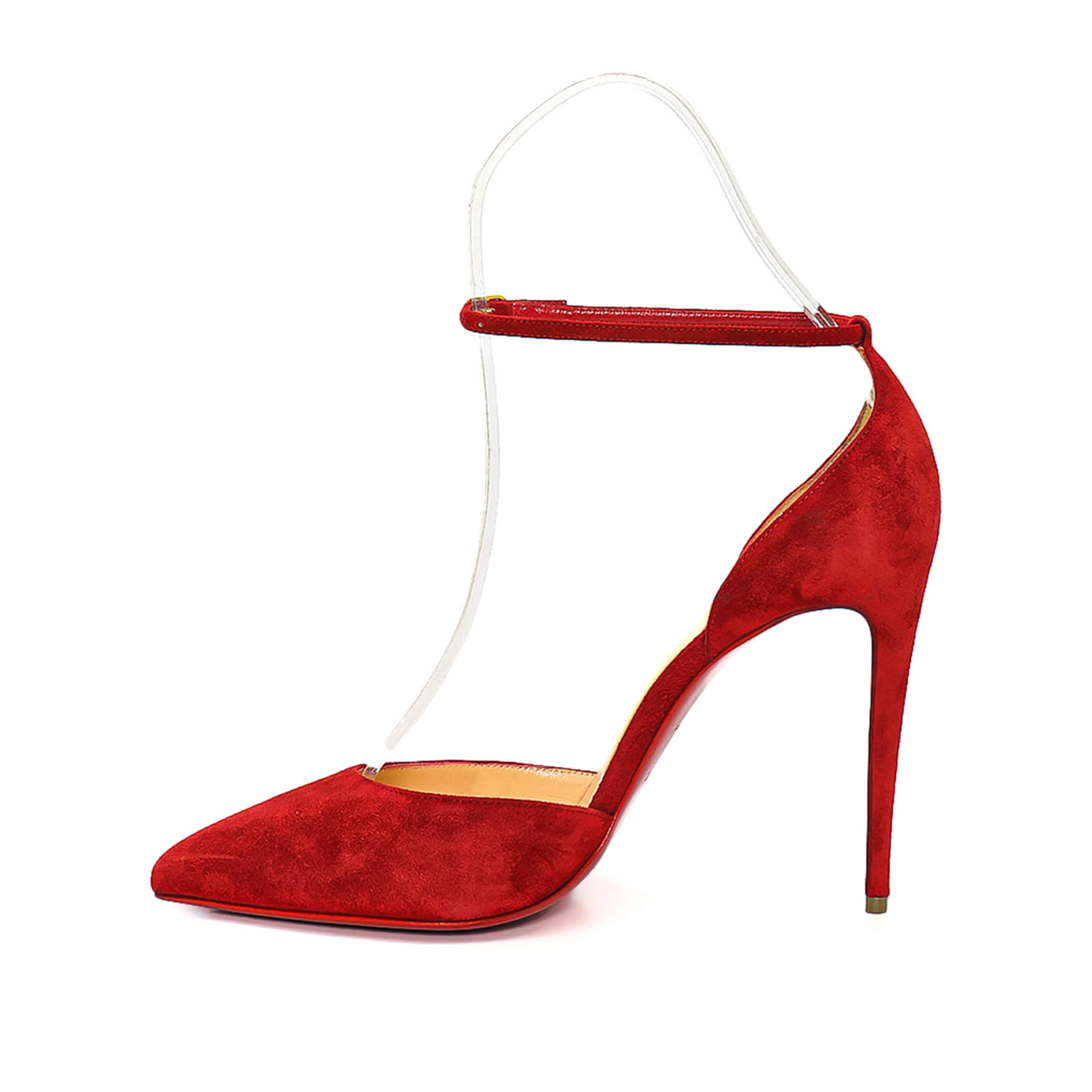 Christian Louboutin - Red Suede Pumps